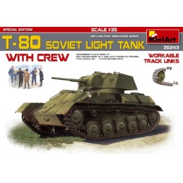 1:35 T-80 SOVIET LIGHT TANK...
