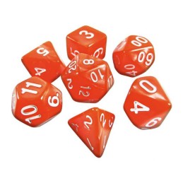 SET DE 7 DADOS MIX - NARANJA